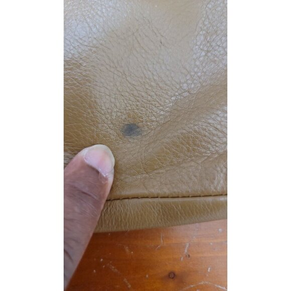 Fossil Crossbody Leather Bag Beige Small Purse With Adjustable Strap & Zippered - Picture 14 of 14